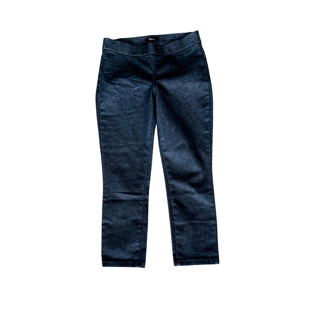 Y2K Express Denim Capris Low Rise Dark Wash Cropped Leggings Vintage 2009 00
